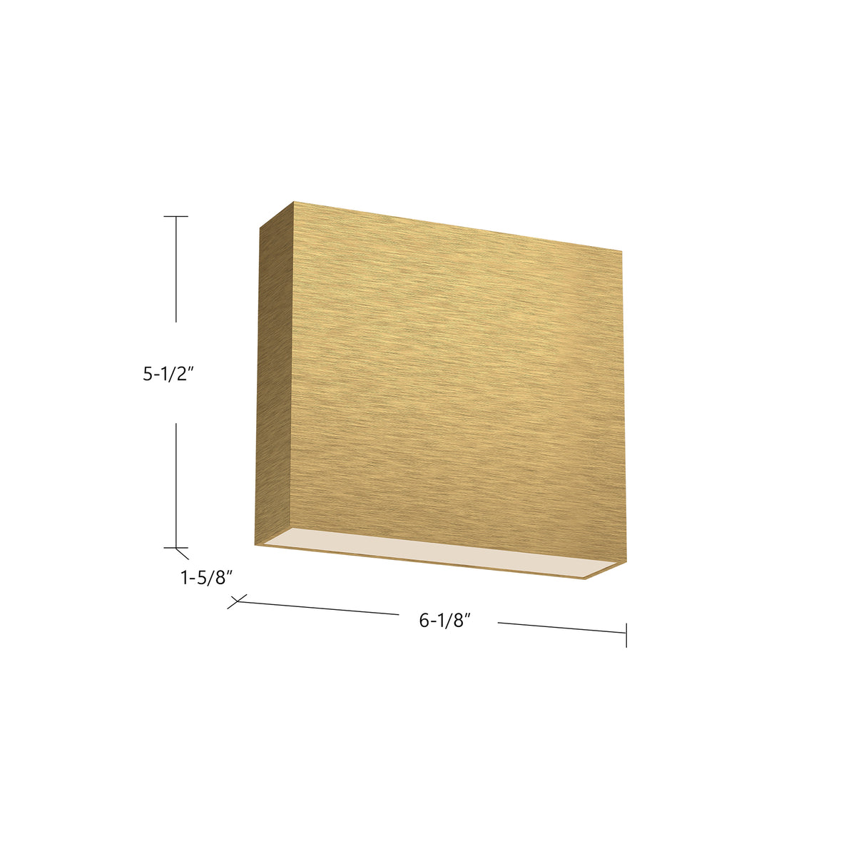Applique murale Mica Or brossé, 6 1/8", 120-277V – vue 3