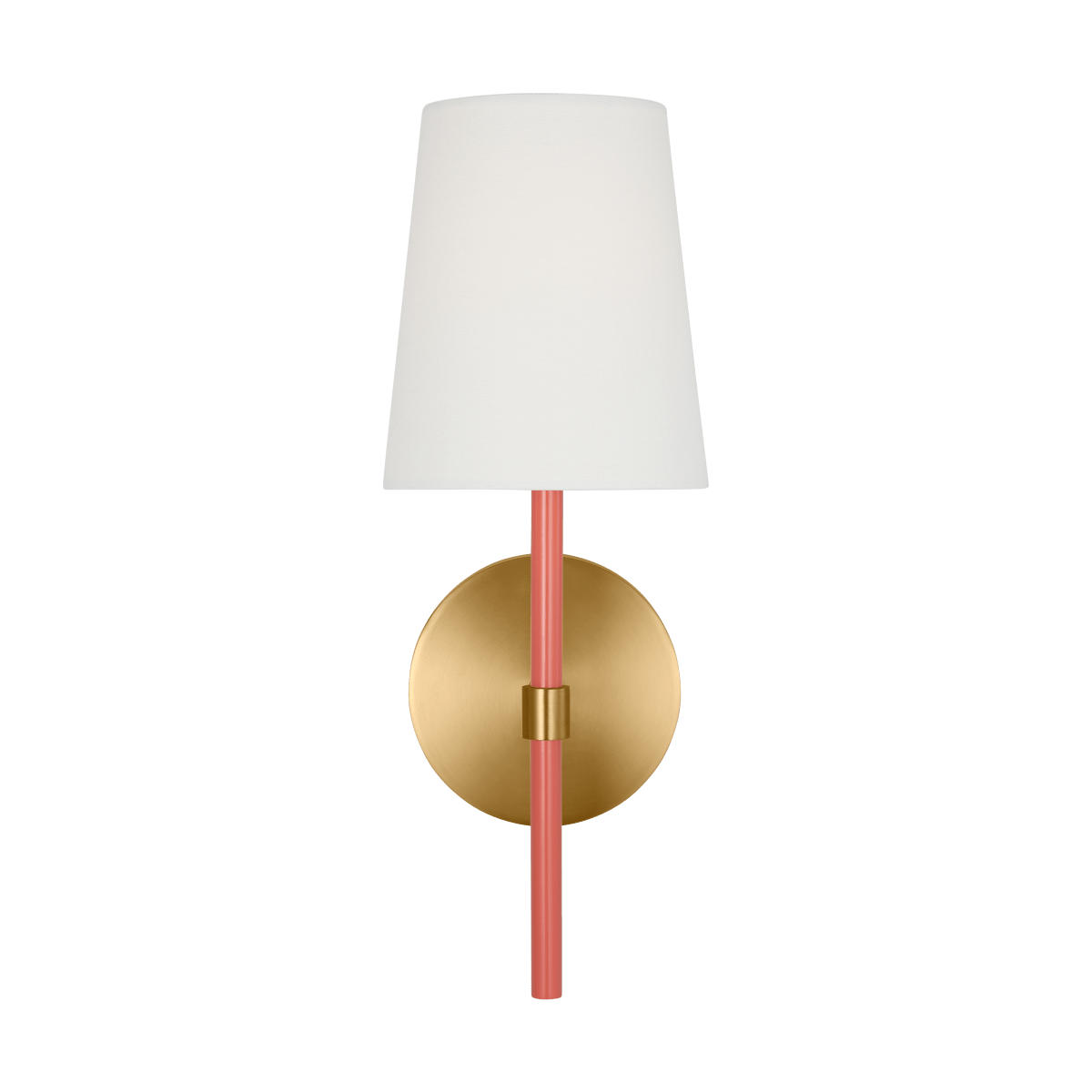 Murale Monroe - Laiton brûlé et corail 13 5/8" by Visual Comfort Studio | Luminaires & cie