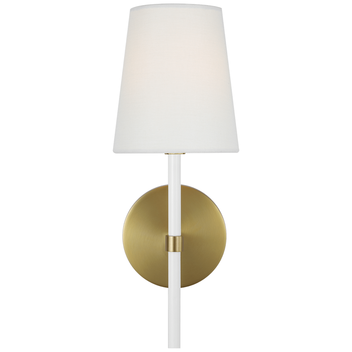 Murale Monroe - Laiton brûlé et blanc 13 5/8" by Visual Comfort Studio | Luminaires & cie