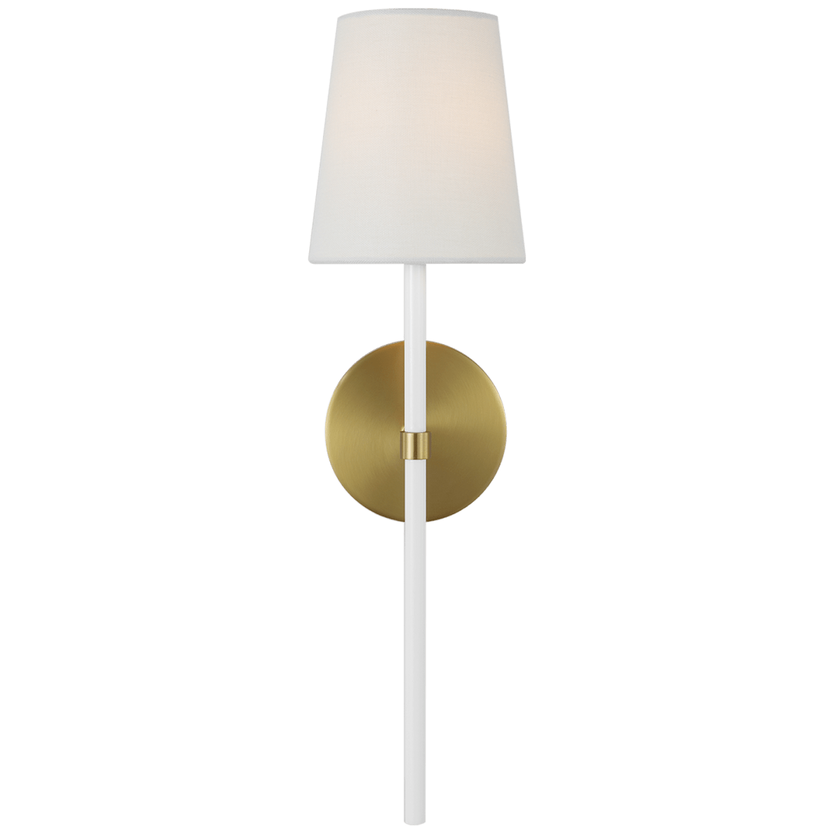 Murale Monroe - Laiton brûlé et blanc 18 7/8" by Visual Comfort Studio | Luminaires & cie