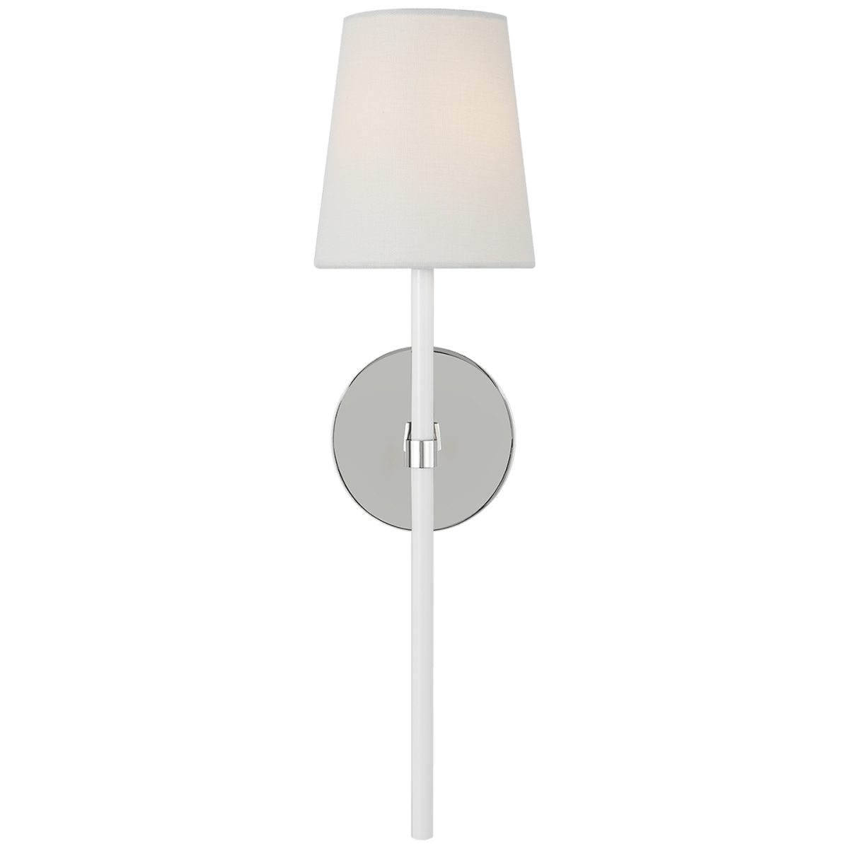 Murale Monroe - Nickel poli et blanc 18 7/8" by Visual Comfort Studio | Luminaires & cie