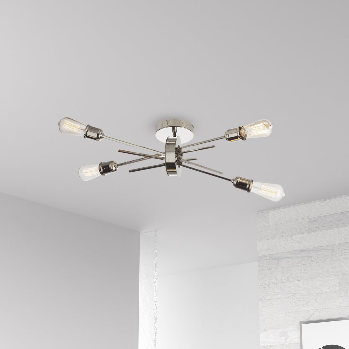 Applique murale Nebraska Chrome poli / Chrome bruni – vue 2