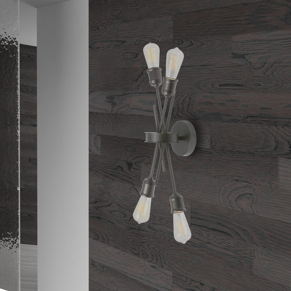 Applique murale Nebraska Noir / Espresso – vue 2