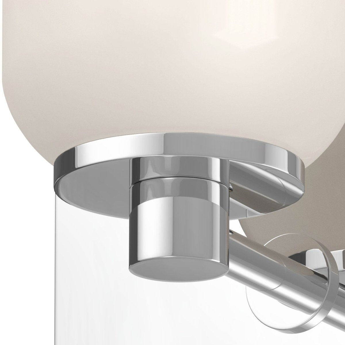 Murale Nola - Verre d'opale chromée / brillant 9" by Kuzco Lighting | Luminaires & cie