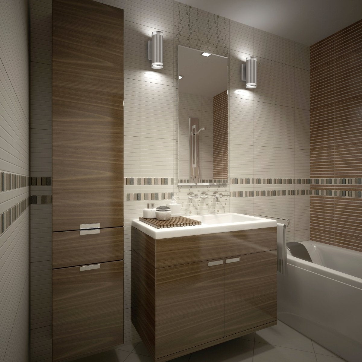 Murale Norfolk - Chrome 8 1/4" by Kuzco Lighting | Luminaires & cie