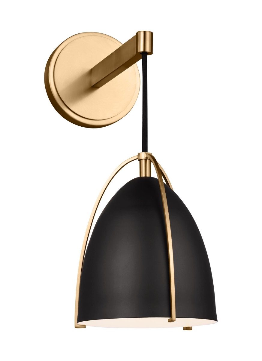 Murale Norman - Laiton satiné Noir de minuit Ampoules non - incluses by Visual Comfort Studio | Luminaires & cie