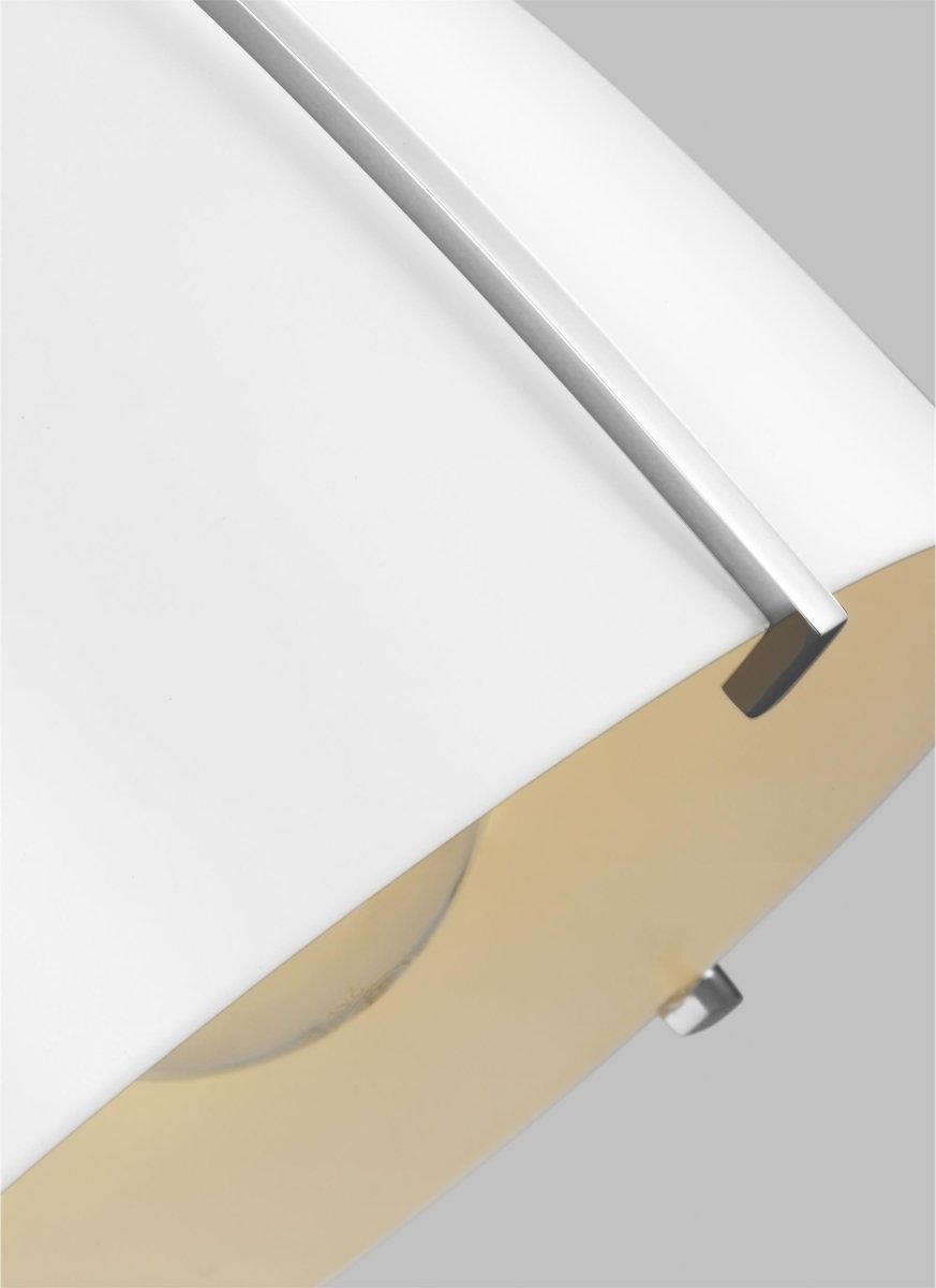 Murale Norman - Chrome Blanc mat Ampoules non - incluses by Visual Comfort Studio | Luminaires & cie