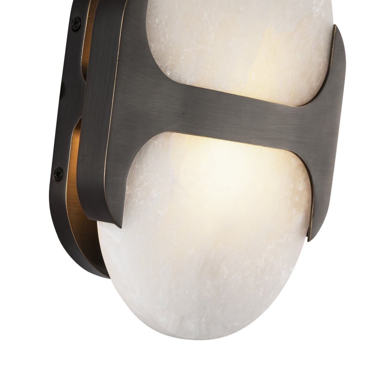 Murale Odin - Bronze / Albâtre urbain 9 3/8" by Alora Lighting | Luminaires & cie