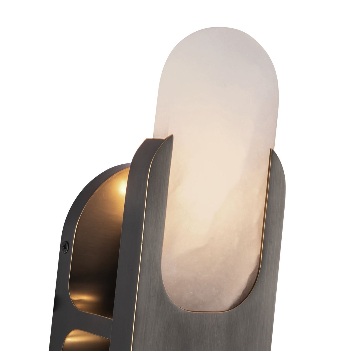 Murale Odin - Bronze / Albâtre urbain 14" by Alora Lighting | Luminaires & cie