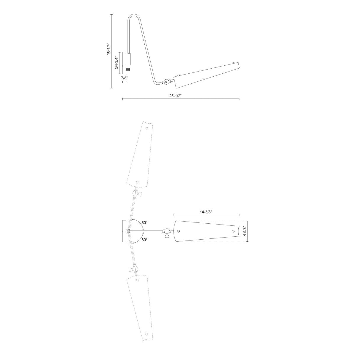 Murale Osorio - Laiton noir / vintage mat by Alora Lighting | Luminaires & cie