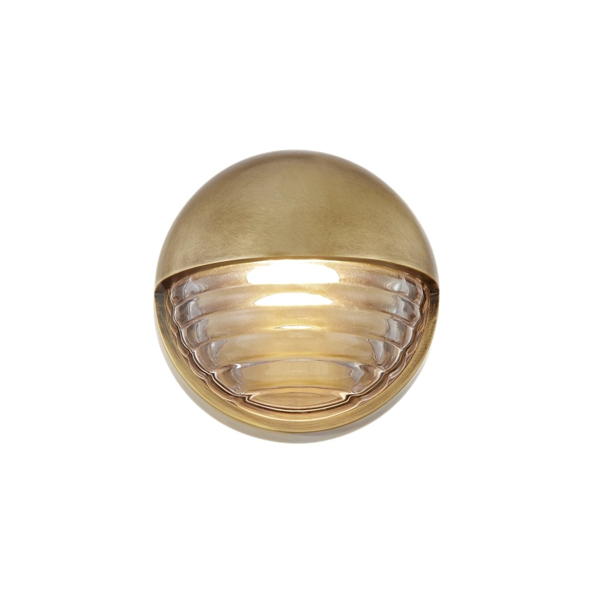 Murale Palais - Verre à côte / laiton vintage by Alora Lighting | Luminaires & cie