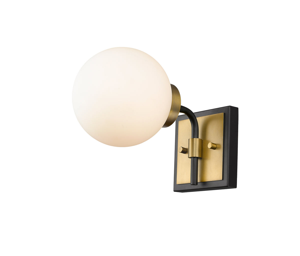 Applique murale Parsons Noir mat + Laiton vieilli – Z-Lite