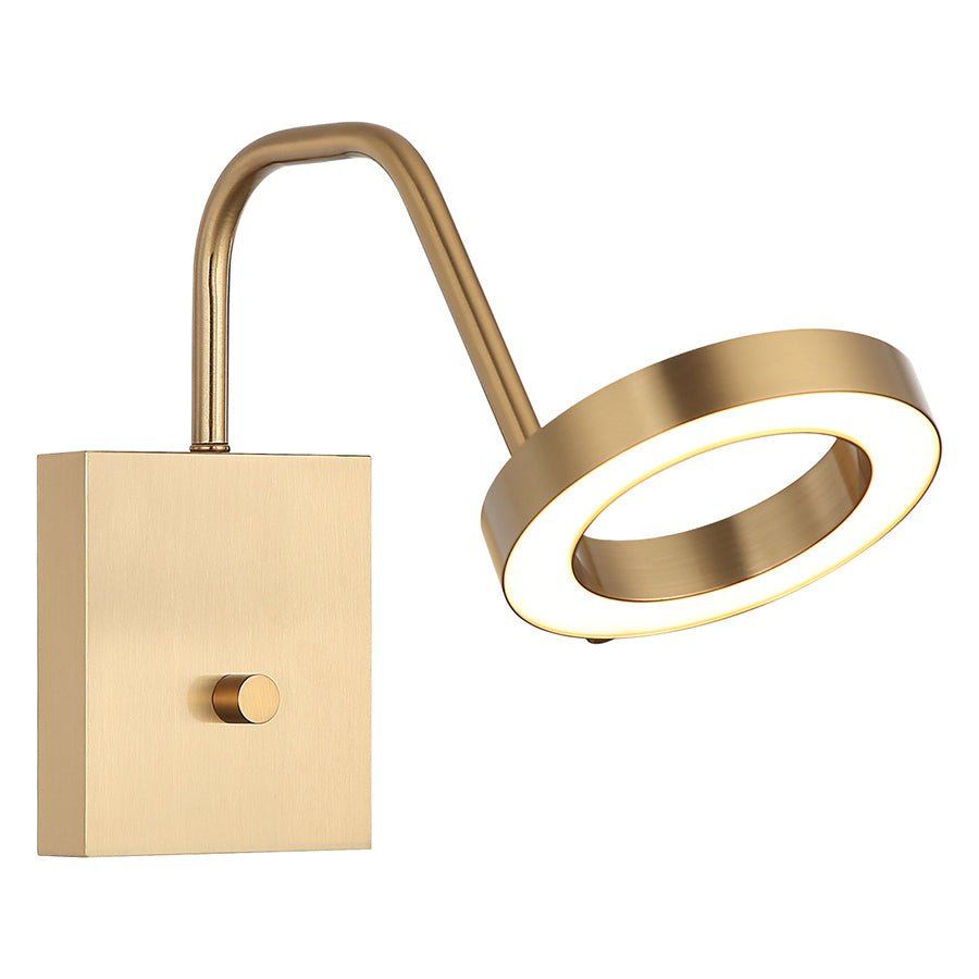 Murale Realm - Laiton d'or âgé 9" by Matteo Lighting | Luminaires & cie