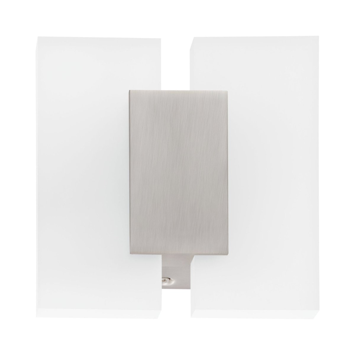 Murale rectangulaire Metrass 2 - Nickel mat by Eglo | Luminaires & cie