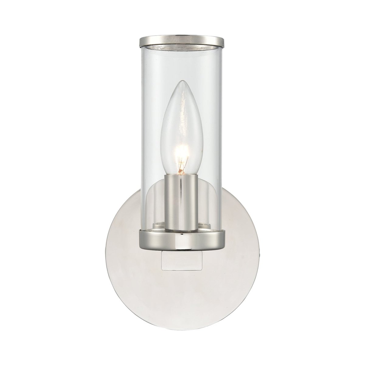 Murale Revolve - Verre transparent / nickel poli 4 3/4" 8 5/8" by Alora Lighting | Luminaires & cie