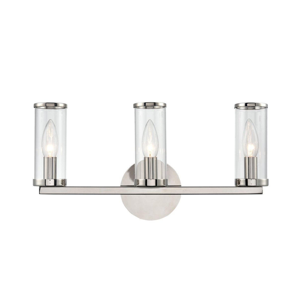 Murale Revolve - Verre transparent / nickel poli 17 5/8" 8 5/8" by Alora Lighting | Luminaires & cie