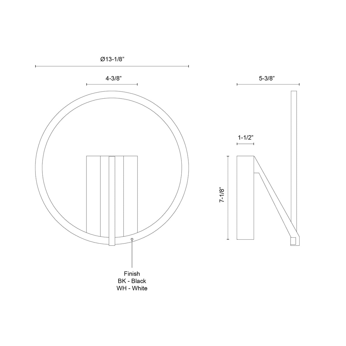 Applique murale Roda Blanc – vue 4