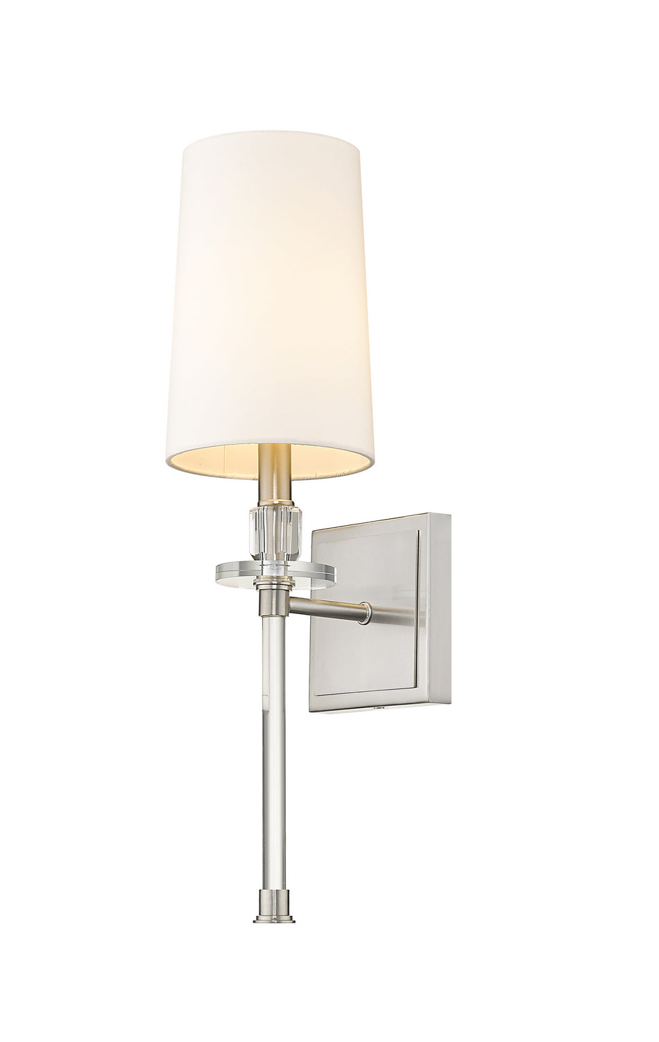 Applique murale Sophia Nickel brossé, Blanc – Z-Lite
