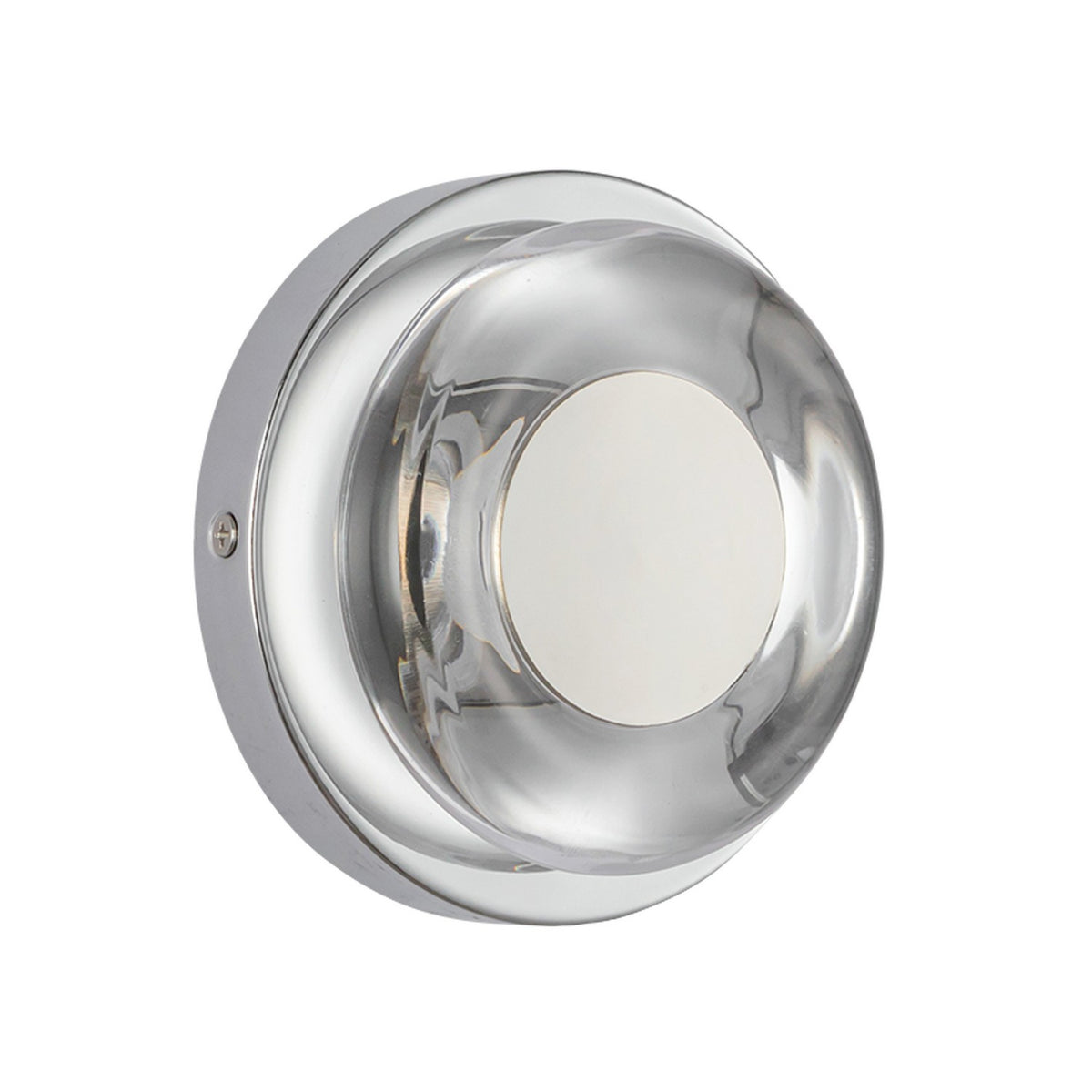 Applique murale Stephord Chrome / Transparent – vue 3