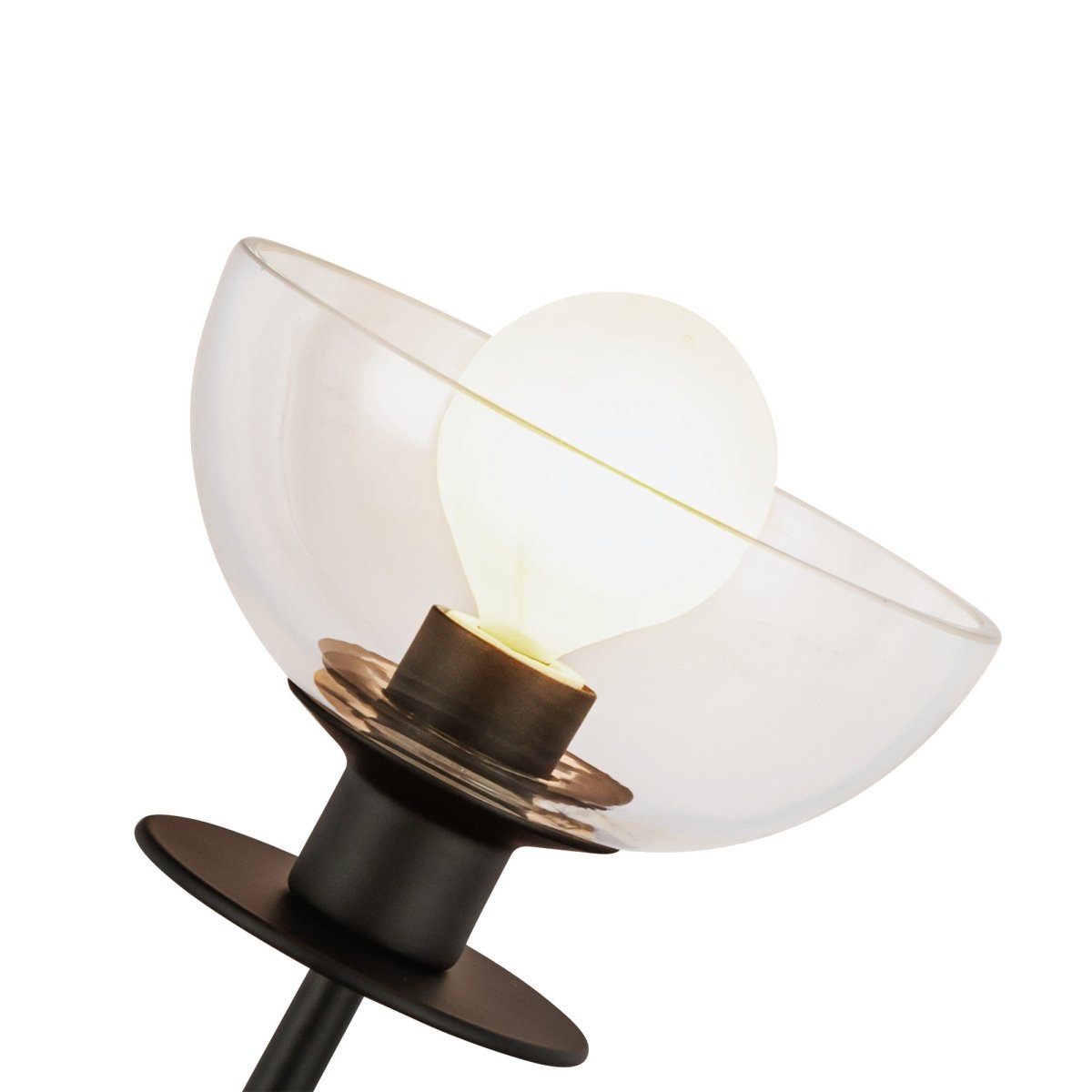 Murale Sylvia - Verre noir / transparent 5" by Alora Lighting | Luminaires & cie