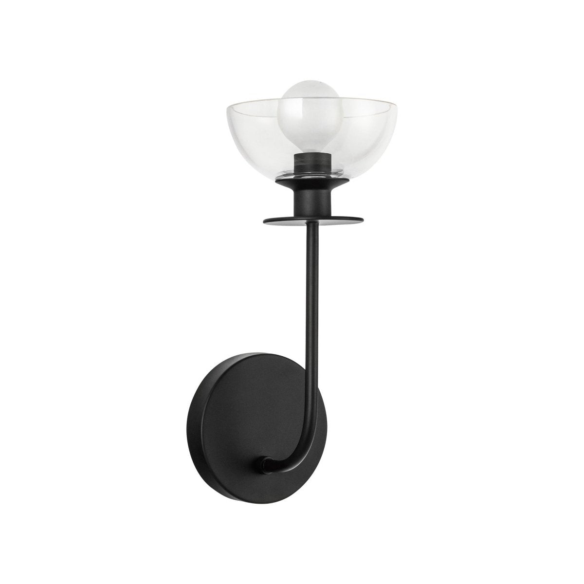 Murale Sylvia - Verre noir / transparent 5" by Alora Lighting | Luminaires & cie