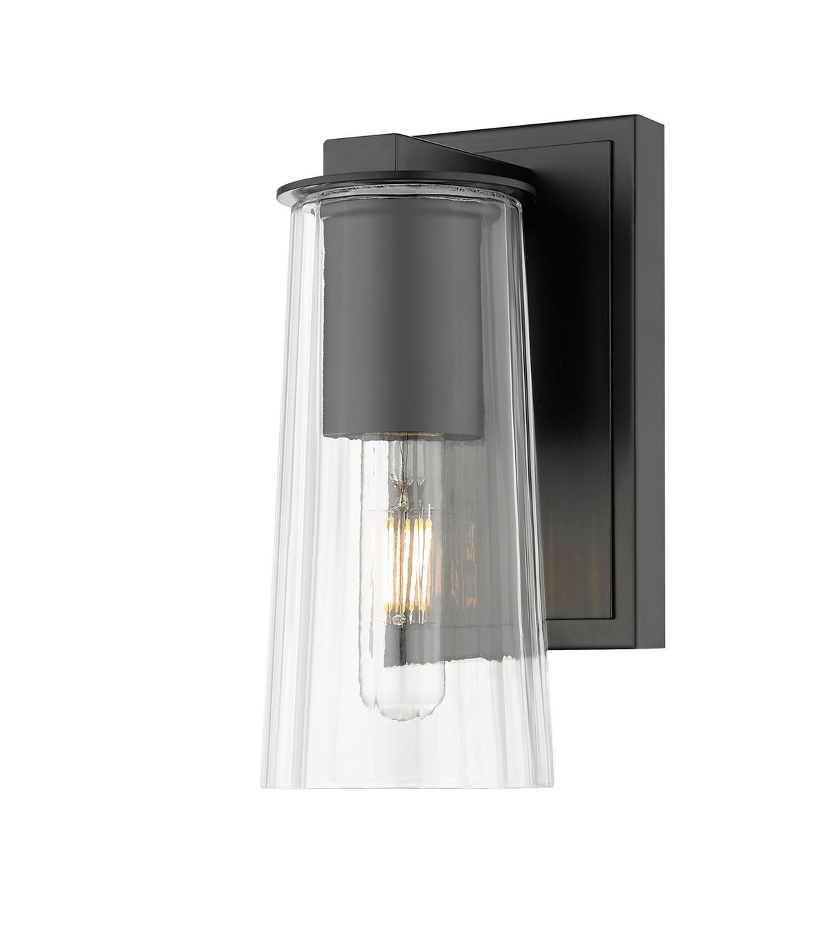 Applique murale Titus Noir mat, nombre ampoules 1 – Z-Lite