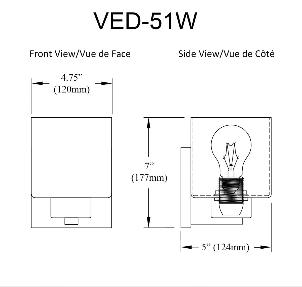 Murale Veda - Verre martelé clair by Dainolite | Luminaires & cie