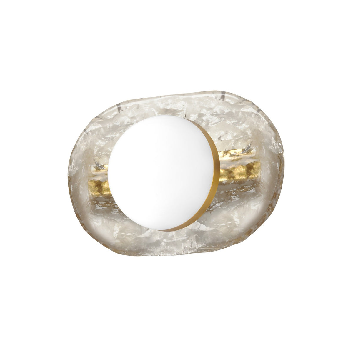 Applique murale Velma Transparent / Laiton vieilli – Dainolite