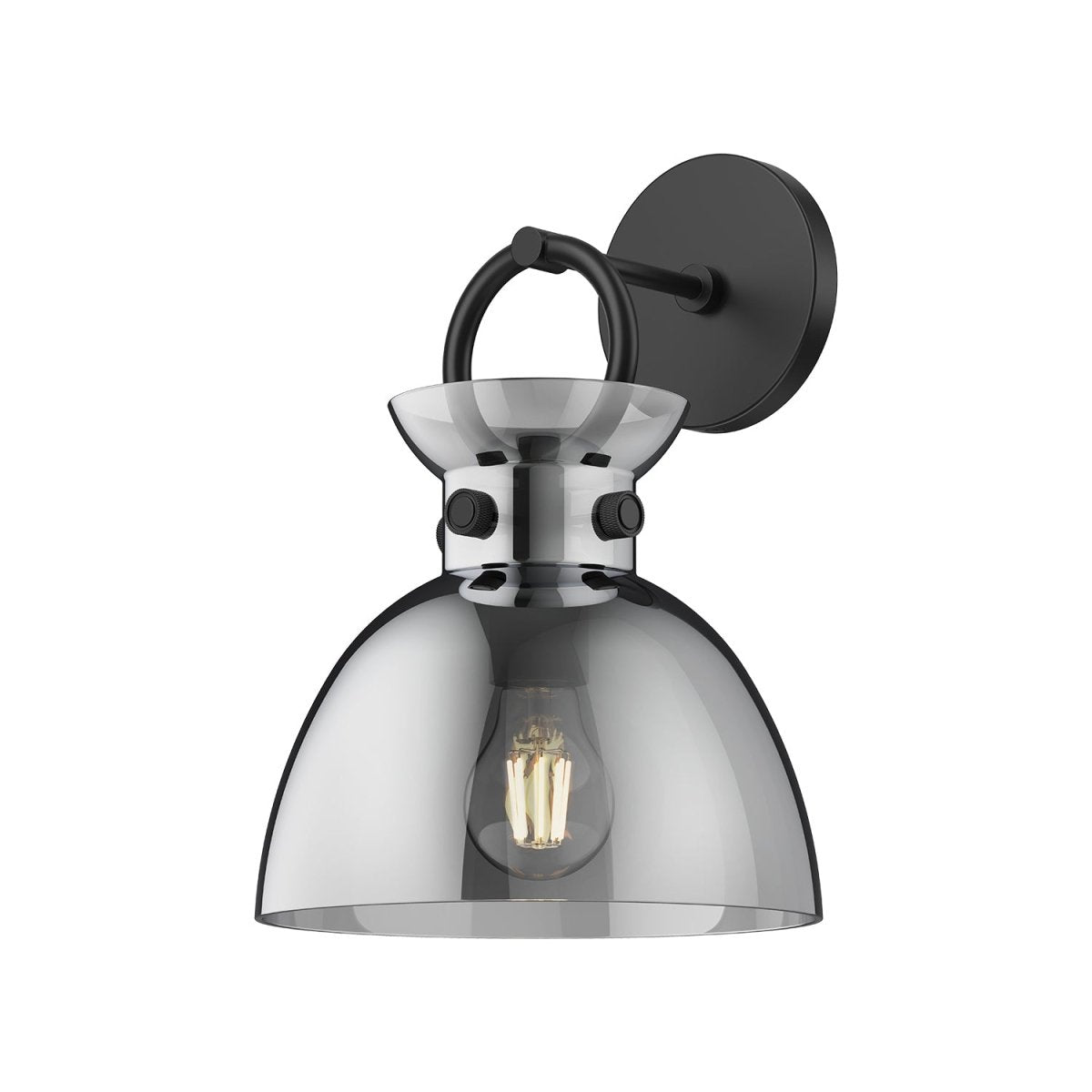 Murale Waldo - Noir mat Fumé by Alora Lighting | Luminaires & cie