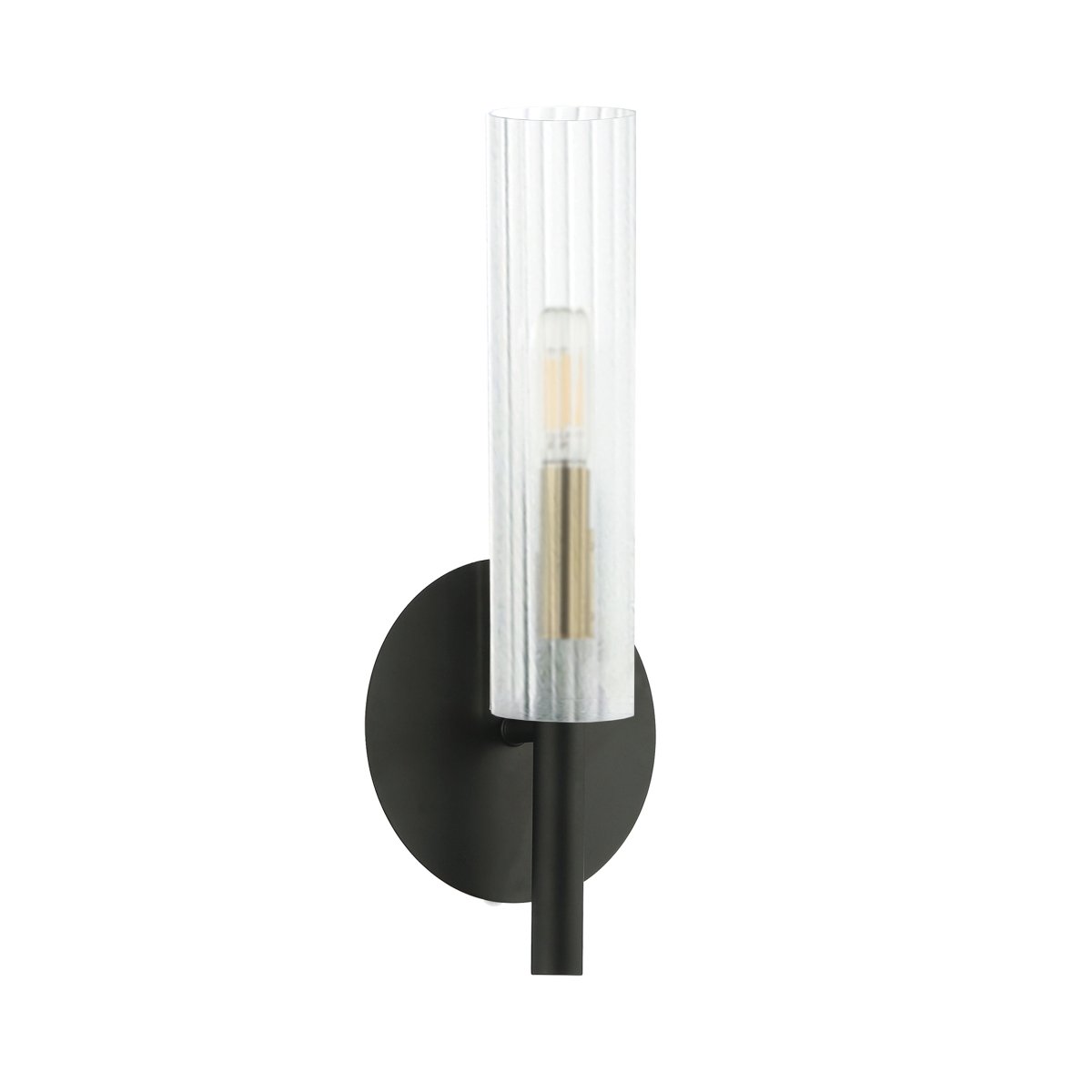 Murale Wand G - Noir et Laiton vieilli 14" by Dainolite | Luminaires & cie