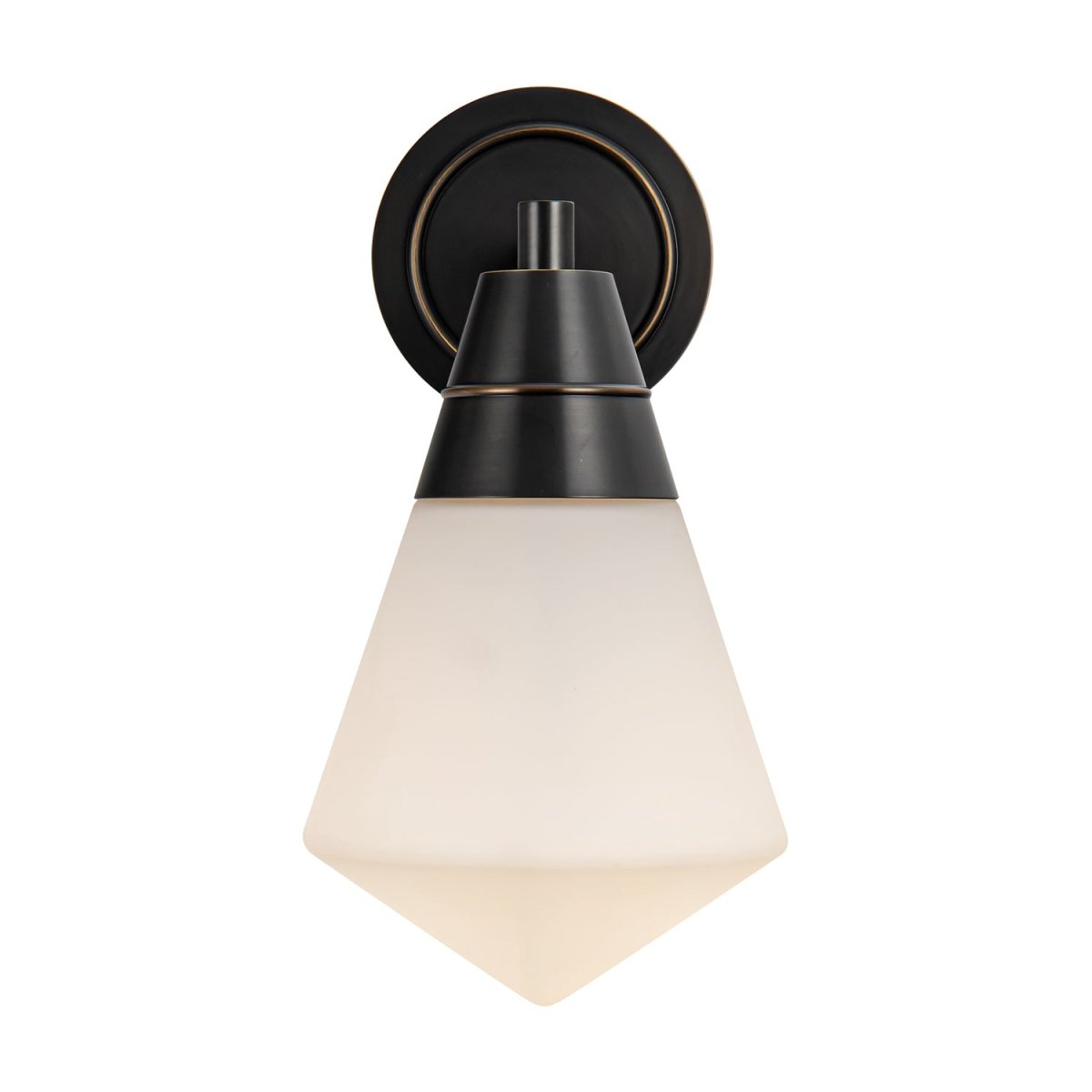 Murale Willard - Bronze urbain Verre opale mat by Alora Lighting | Luminaires & cie