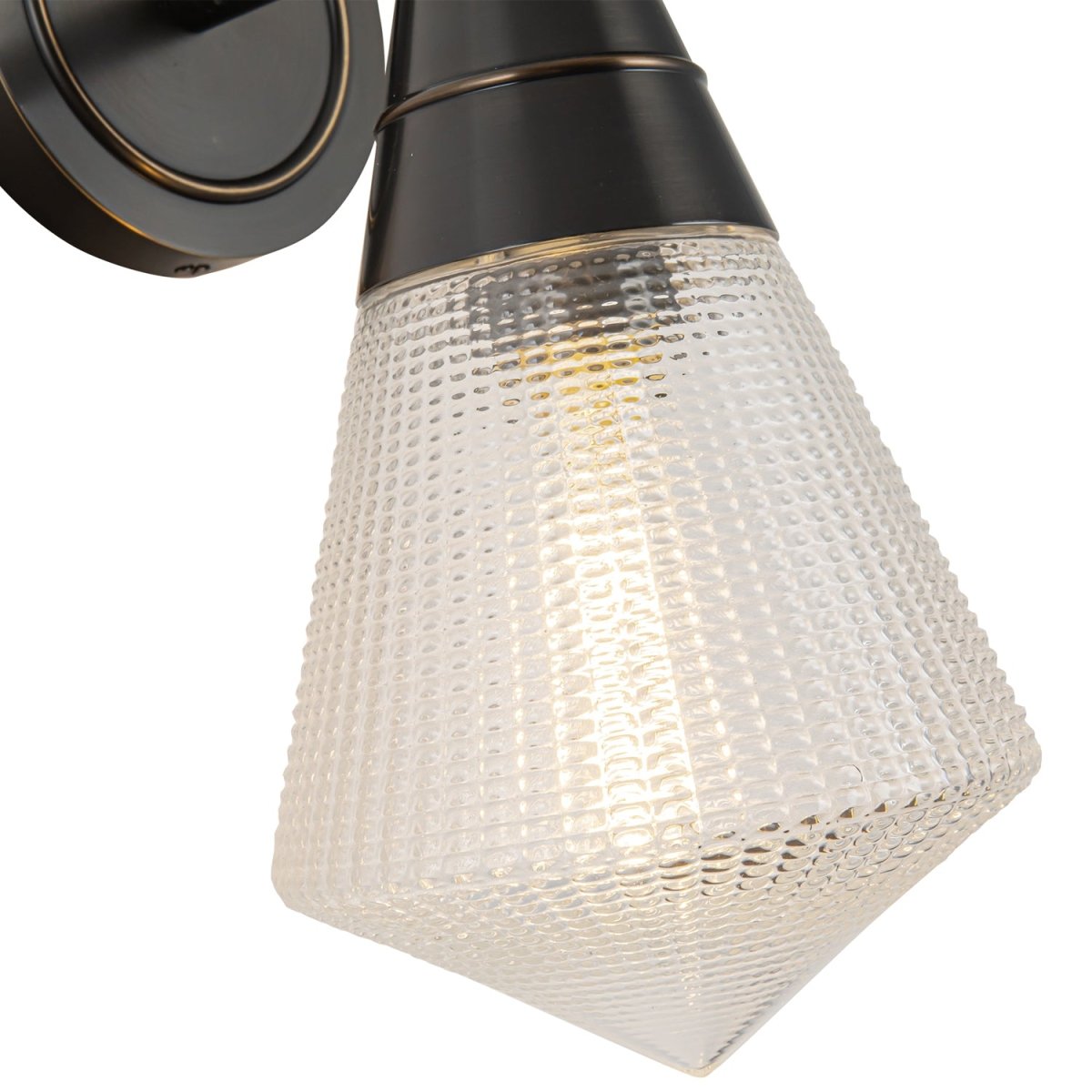Murale Willard - Bronze urbain Verre prismatique by Alora Lighting | Luminaires & cie