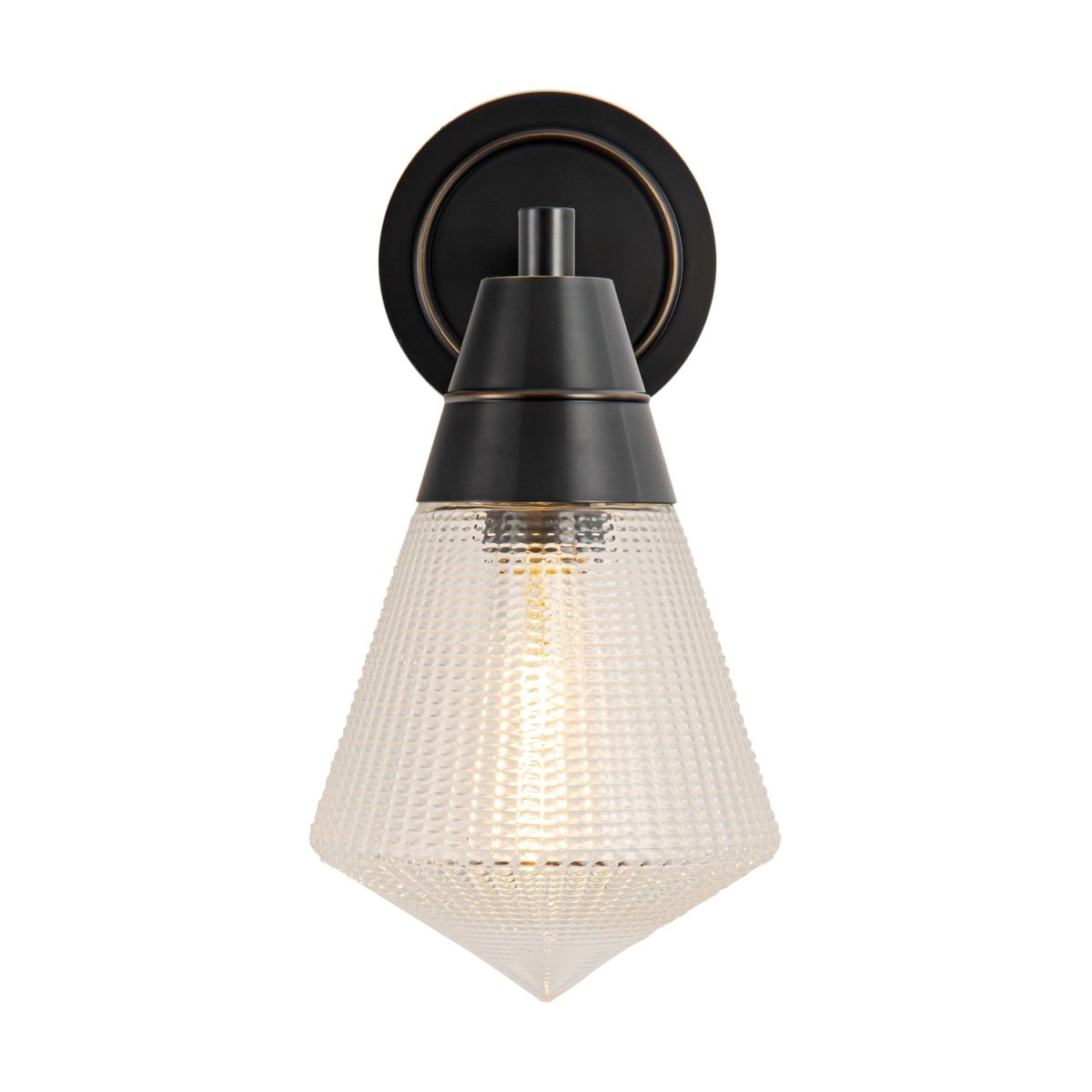 Murale Willard - Bronze urbain Verre prismatique by Alora Lighting | Luminaires & cie