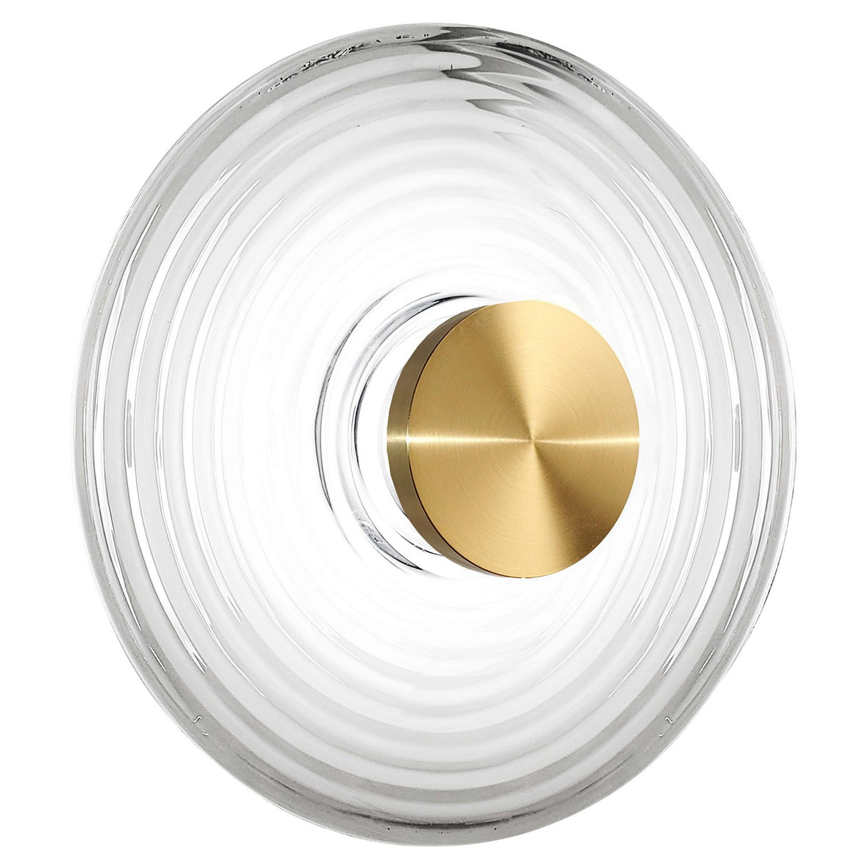 Applique murale Windfield Transparent / Laiton vieilli – Dainolite