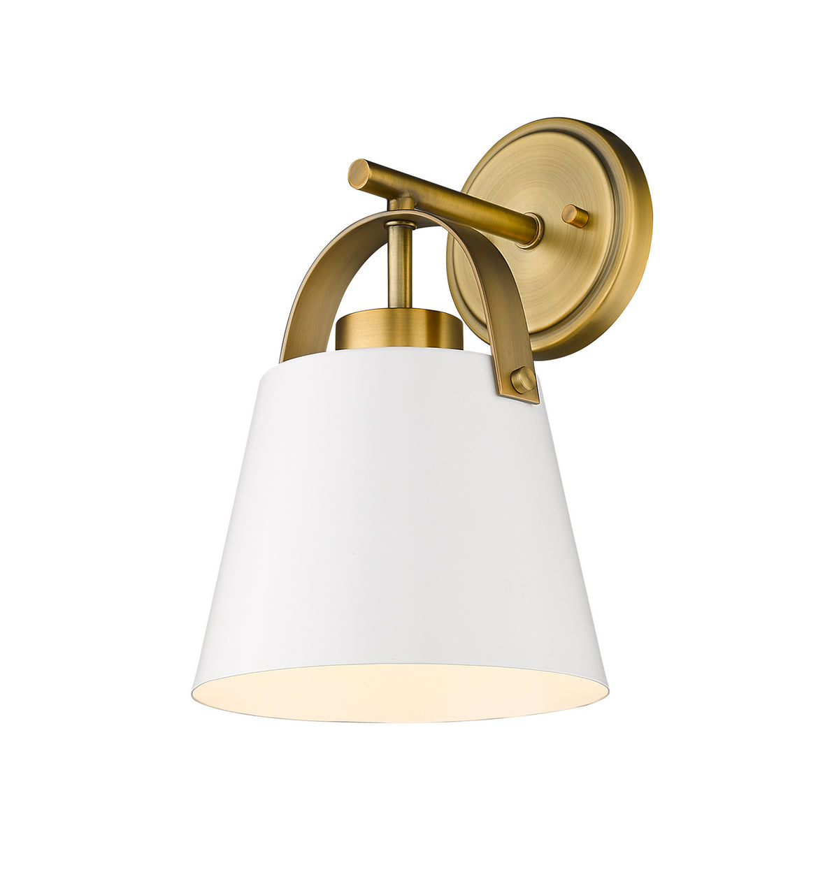 Applique murale Z-Studio Blanc mat + Laiton patrimoine – Z-Lite