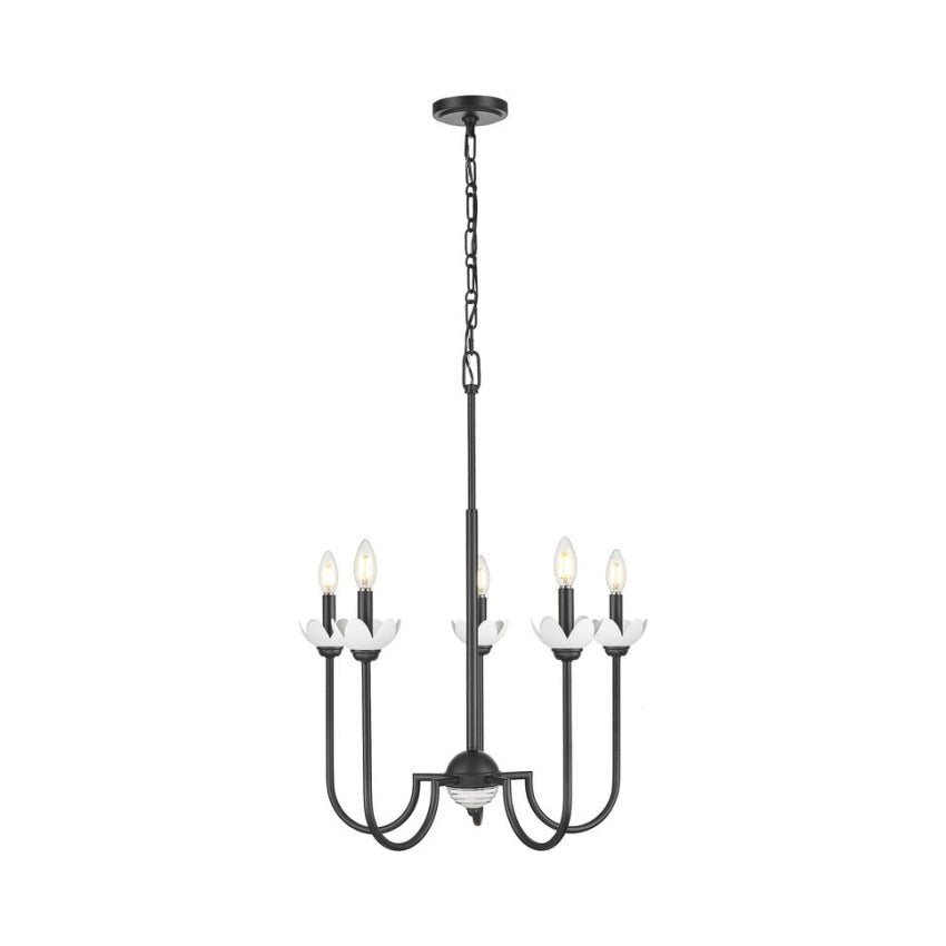 Petit Chandelier Allistair - Noir mat by Z - Lite | Luminaires & cie