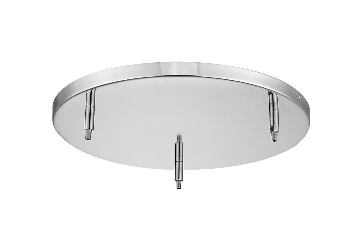 Pièce de rechange Multi Point Canopy Chrome, 17 3/4", nombre ampoules 3 – Z-Lite