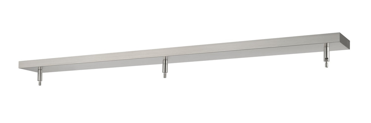 Pièce de rechange Multi Point Canopy Nickel brossé, 4 1/2", nombre ampoules 3 – Z-Lite
