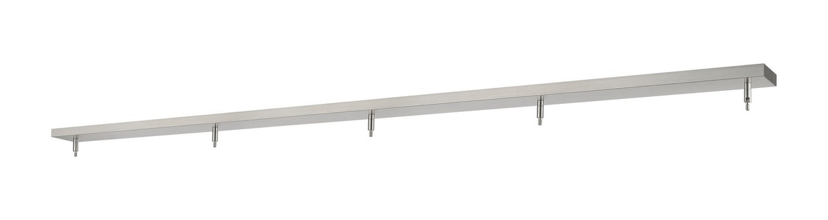 Pièce de rechange Multi Point Canopy Nickel brossé, 4 1/2", nombre ampoules 5 – Z-Lite