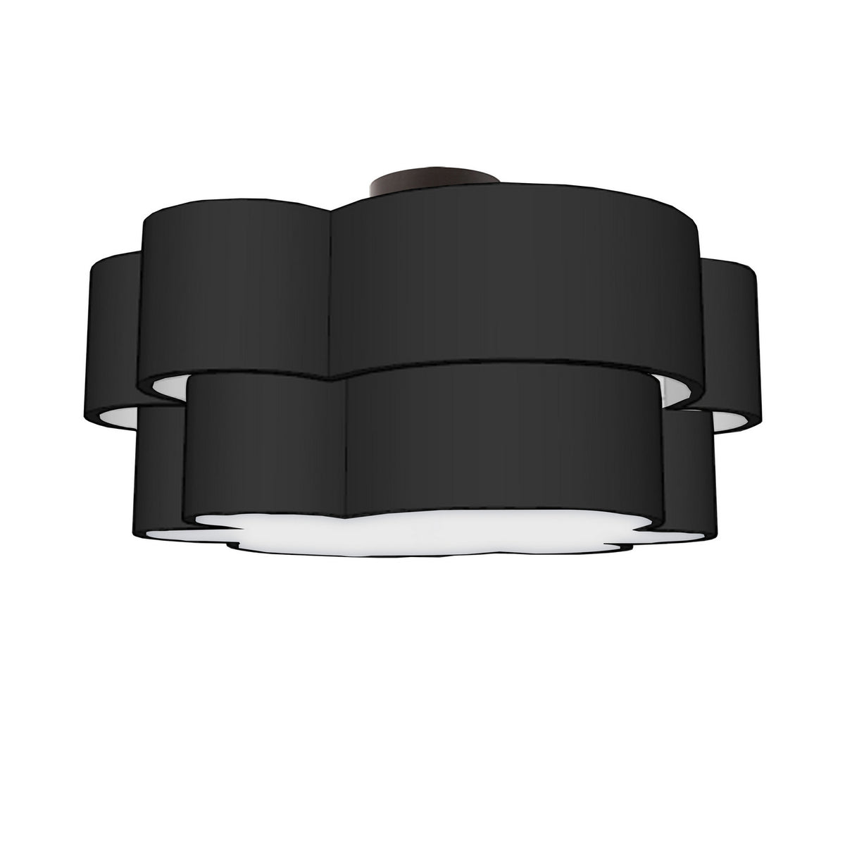 Plafonnier 2-étages Phlox Noir / Noir mat – Dainolite
