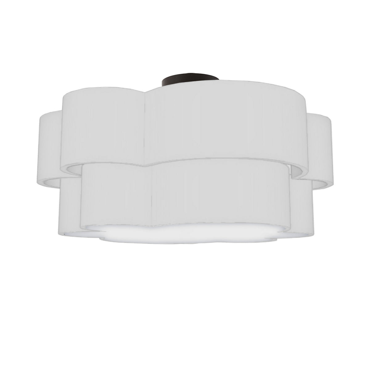 Plafonnier 2-étages Phlox Blanc / Noir mat – Dainolite