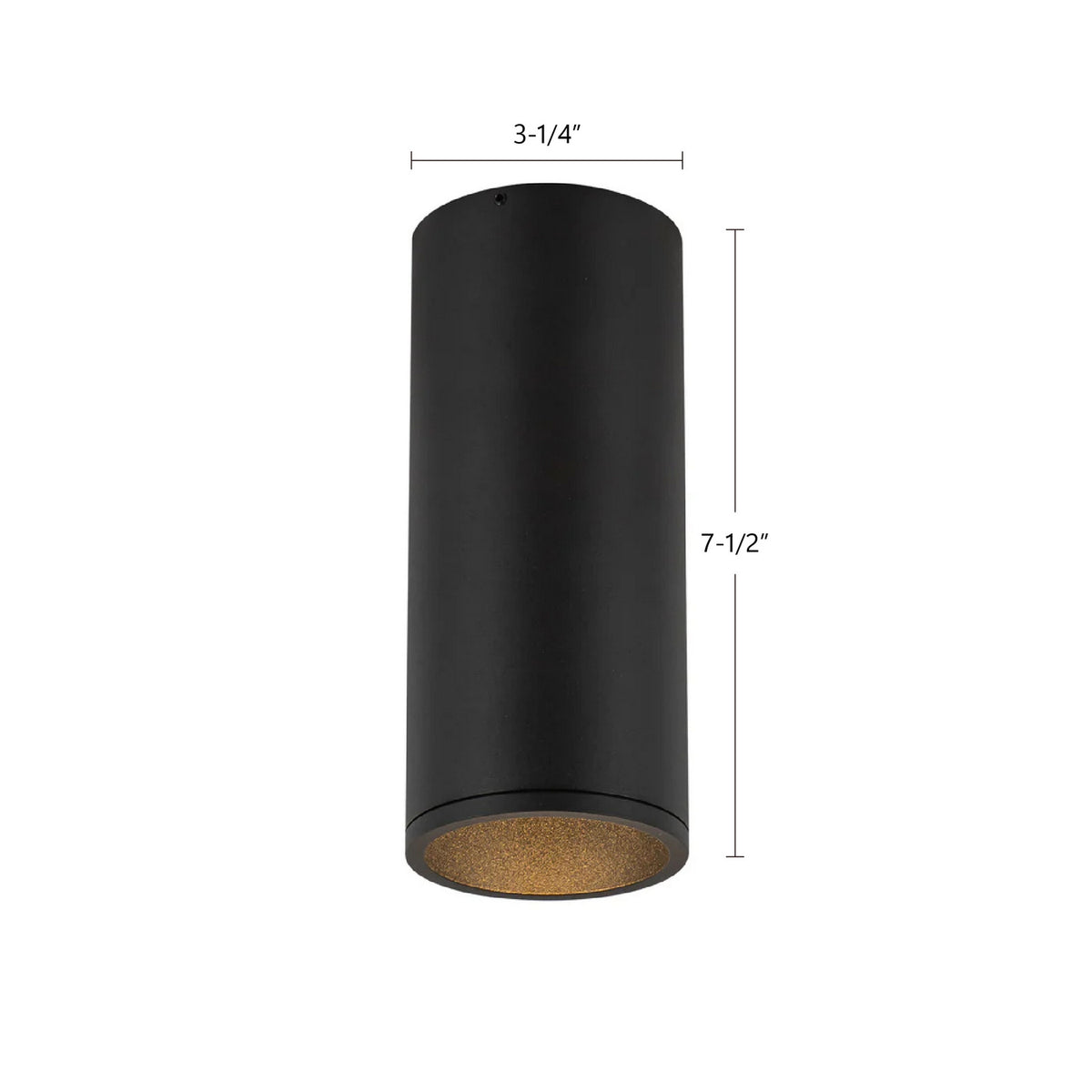 Plafonnier 3po Lorna Noir, 7 1/2" – vue 6
