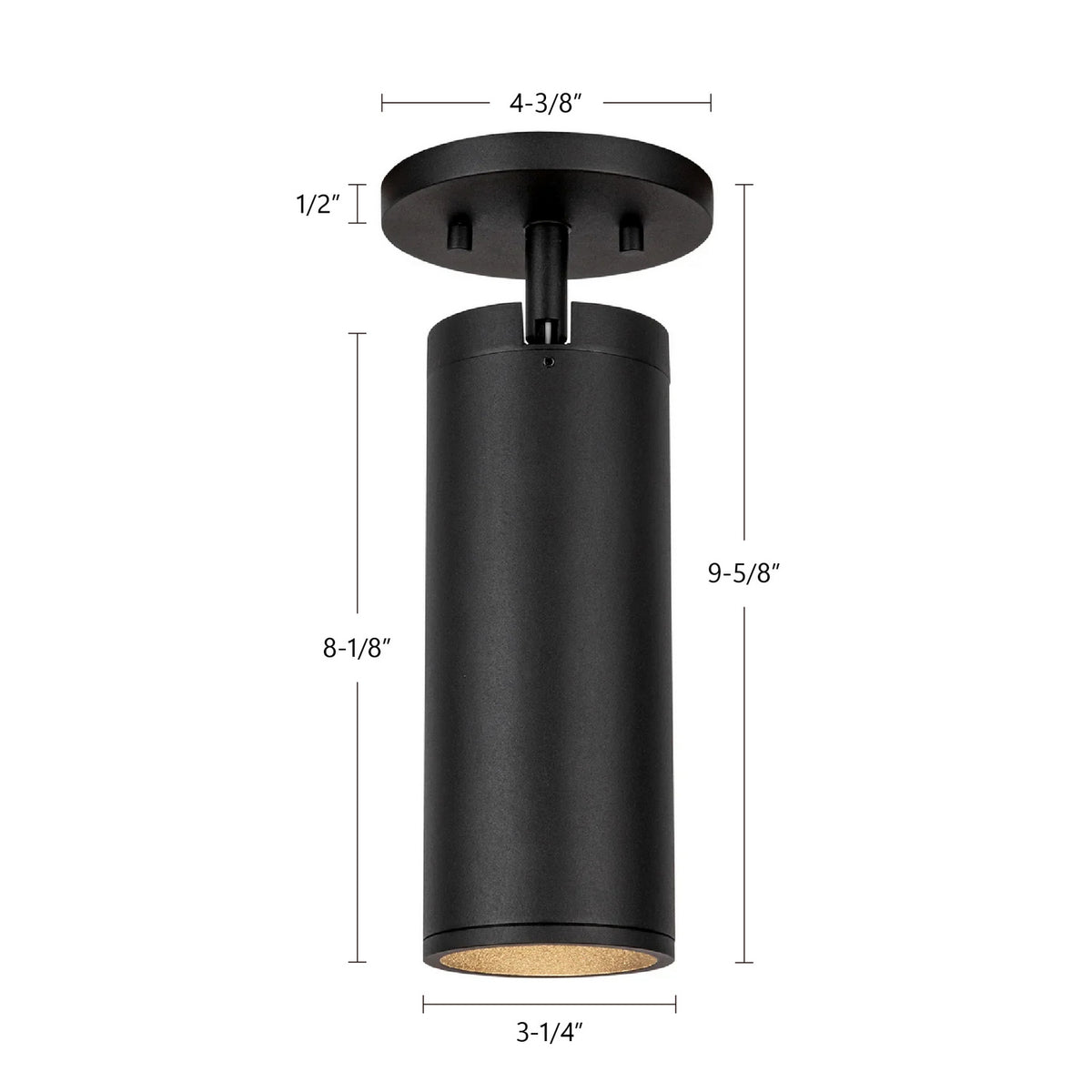 Plafonnier 3po Lorna Noir, 9 5/8" – vue 7