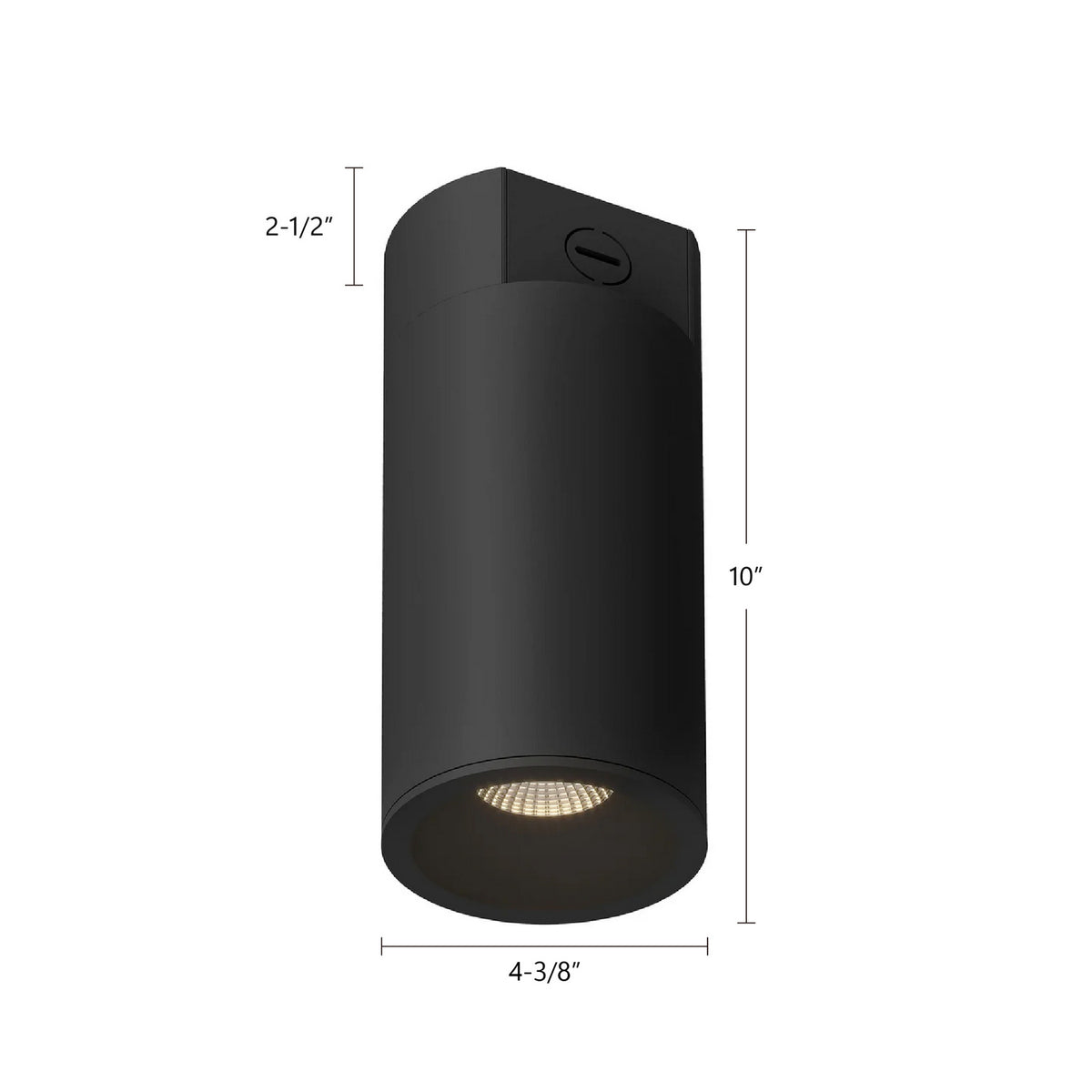 Plafonnier 4po Lorna Noir, 10" – vue 3