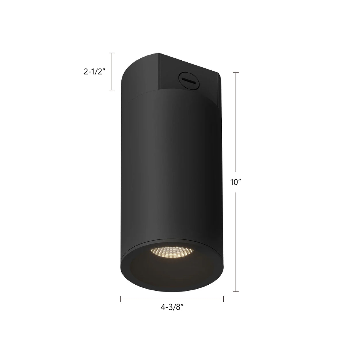 Plafonnier 4po Lorna Blanc, 10" – vue 3
