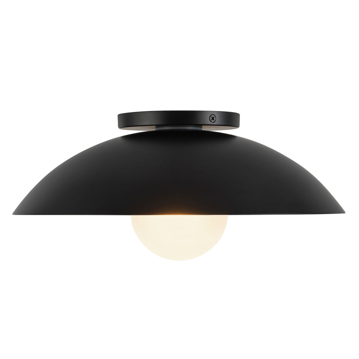 Plafonnier 6" Umbra Noir / Verre opale – vue 3