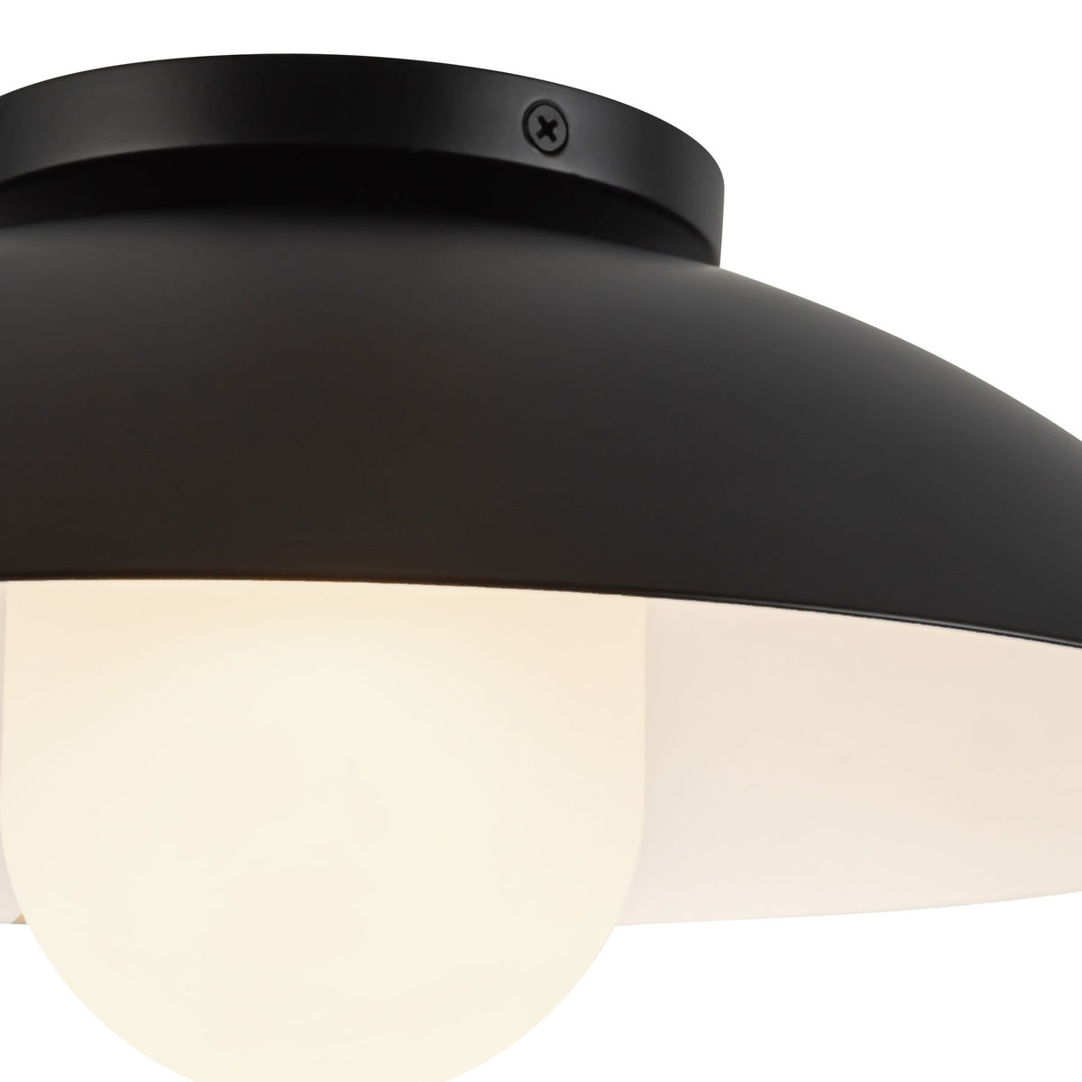 Plafonnier 6" Umbra Noir / Verre opale – vue 5