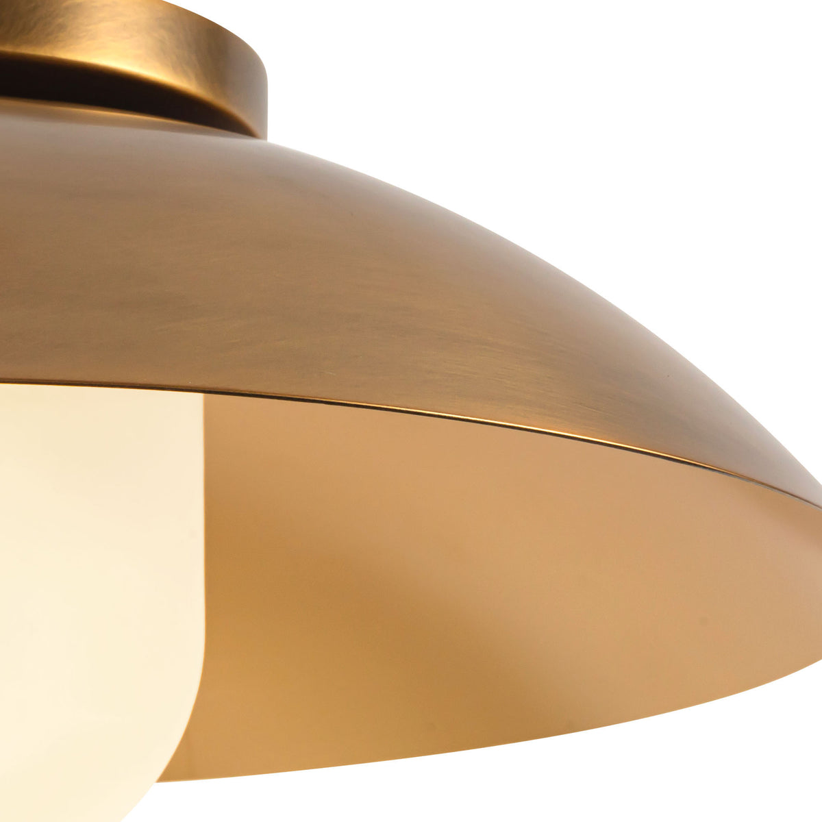 Plafonnier 6" Umbra Laiton vieilli / Verre opale – vue 5
