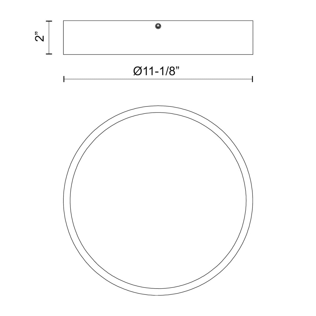Plafonnier Adelaide - Or vieilli 11 1/8" 5CCT/2700°K/3000°K/3500°K/4000°K/5000°K by Alora Lighting | Luminaires & cie