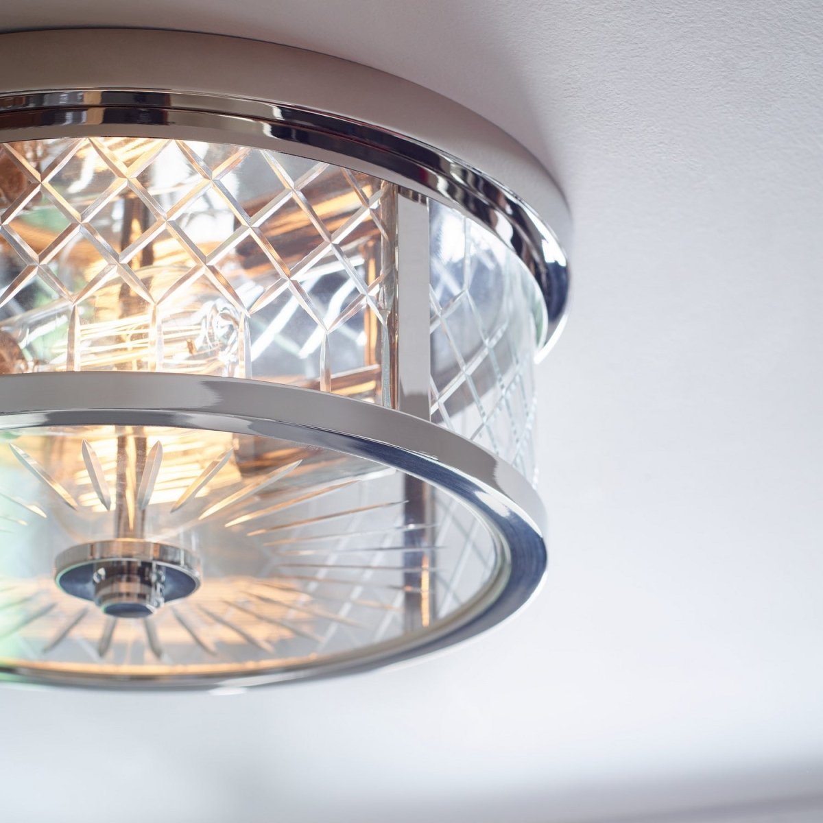 Plafonnier Alec - Nickel poli by Visual Comfort Studio | Luminaires & cie